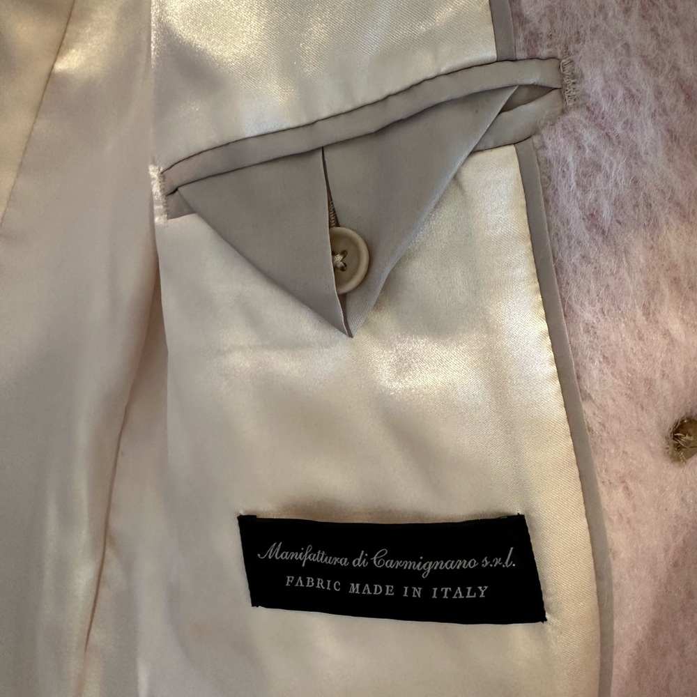 J. Crew Italian Wool Light Pink Pea Coat - Picture 9 of 15